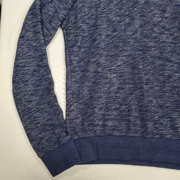 PINK Victoria's Secret Pull Over Heather Navy Blue Sweatshirt Size Medium - Picture 10 of 11